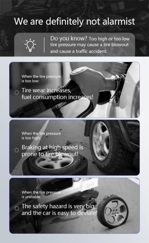 YFGOTFY 120psi Цифров гуми changer Въздушна Помпа за Велосипед, Автомобил, Мотор, Баскетбол, Надуваем