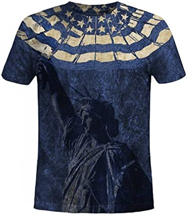 Мъжки ризи с дълъг ръкав Cold Gear, мъжки ризи с графичен дизайн, ежедневни тениски с 3D модел на хартата на 4 юли, мъжки ризи с високо воротом,