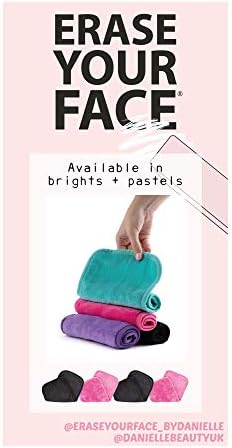 Кърпа За отстраняване на грим Danielle Erase Your Face, Без химикали, Розова