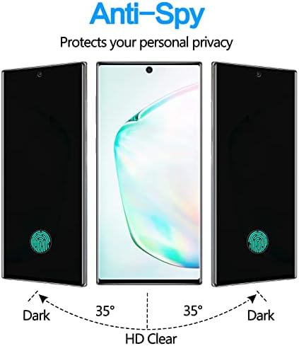 [2] Защитно фолио за екран с поддръжка на отключване на пръстови отпечатъци YWXTW за Samsung Galaxy Note 10 Plus, Защитен слой