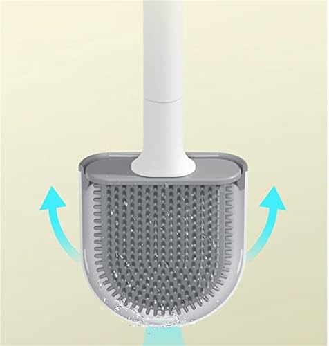 CDYD Силиконовата четка за тоалетна с плоска глава, Гъвкав, с монтиран на стената Инструмент За Съхранение, Комплект четки за почистване