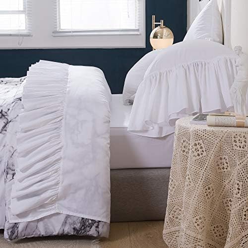 Комплект Спално бельо Queen ' s House, С Бели Волани, Памучни Кърпи Queen Size-Style G