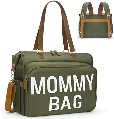 Чанта за майките Pripher за болницата, Раница и чанта-тоут за памперси с 14 джобове за 2 деца, Големи Водоустойчив Болнични чанти за раждане