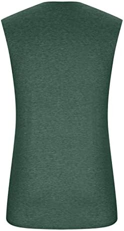 WENKOMG1 Мъжки Однотонная Майк Бързосъхнеща Тениска Без Ръкави За Активен Фитнес Slim Fit Tee