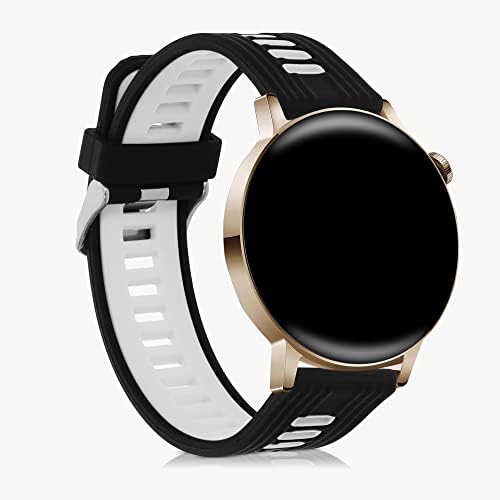 Въжета за часа kwmobile, съвместими с Huawei Watch GT 3 Pro (43 мм) / Watch GT 3 (42 мм) - Комплект от ленти от 2 сменяеми силиконови