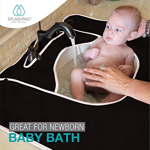 Подложка за мивка в банята - за чиста и суха плотове - Мека Впитывающая микрофибър с неплъзгащи гумена дръжка - Бебешки
