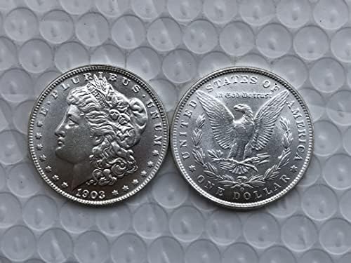 1903O Издание на Американската Монета Морган Сребърен Долар Месинг със сребърно покритие Антикварни Чуждестранни Възпоменателни