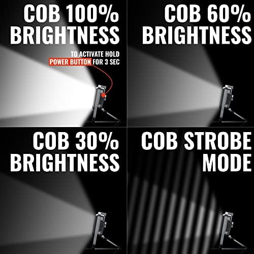 Работна лампа за ключодържател Ubrave COB Ключодържател [1000 лумена сверхяркой яркост] Акумулаторна Type-C, 4 режима на осветление,