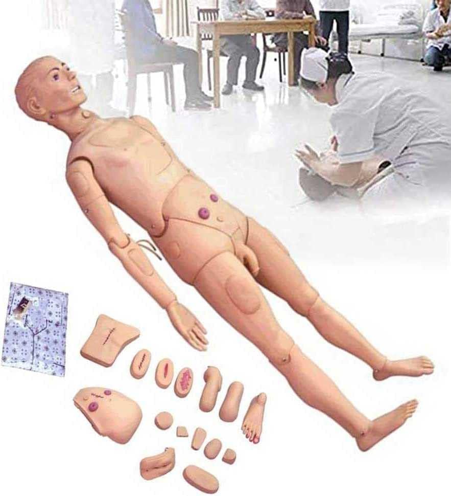 NIHE 170 см В Пълен Размер Мултифункционален Тренажор За Грижа за Пациентите, Тренировъчен Манекен за Цялото Тяло, за Обучение на медицински