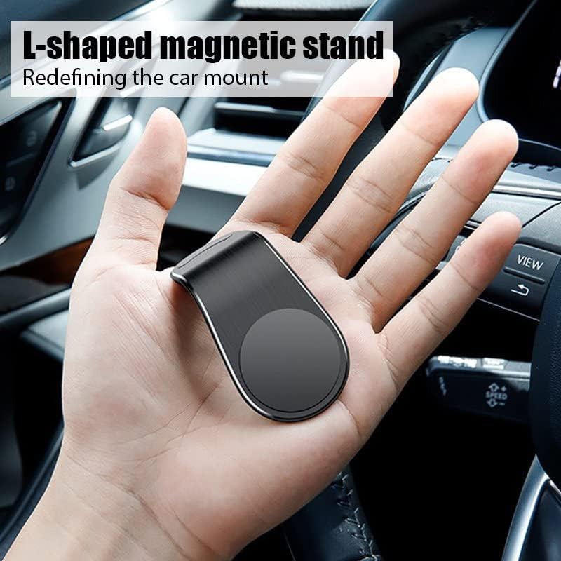 Магнитен държач за телефон Roceline [обновен] за кола - черен, [5 неодимовых магнити поддържат телефони с размери от 3,5 до 6,7 инча]