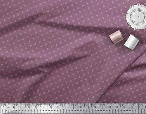 Коприна тъкани Soimoi, триъгълен риза на точки, плат за бродерия с принтом ширина 42 инча