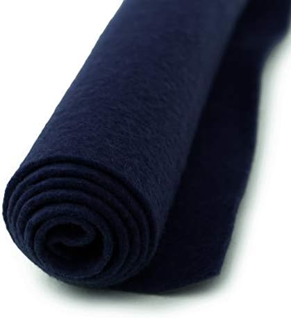 Тъмно синьо - чаршаф от вълна, филц голям размер - 20% смес от вълна - 1 чаршаф с размер 12x18 инча