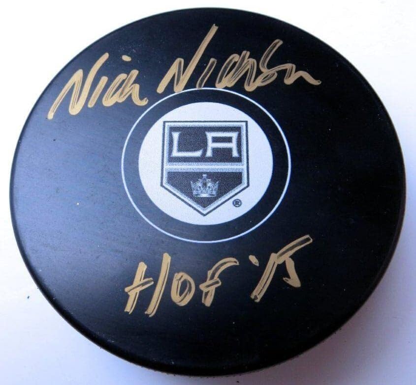 Ник Никсън Подписа миене с автограф в НХЛ Лос Анджелис Кингс КОПИТО '15 с/COA - за Миене на автографи в НХЛ