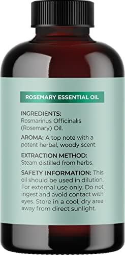 Натурални масла за растежа на косата - Органично масло от Тиквено и Чисто масло от розмарин за растежа на косата - Набор от масла