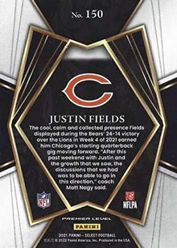 Търговската картичка е начинаещ футбол NFL 2021 Панини Select 150 Джъстин Филдса Министър-ниво Chicago Bears RC