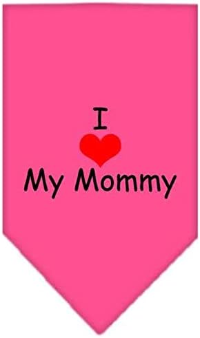 Mirage Pet Products Кърпа с Трафаретным принтом I Heart My Mommy за домашни любимци, Голяма, Лаймово-зелена