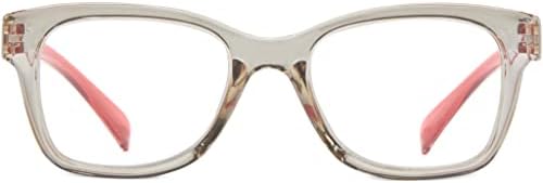 Очила за интензивна терапия ScreenVision Blue Светло Сини Леки Очила за четене, Овални, Кафяви/Бордо - Darcy - +1,75
