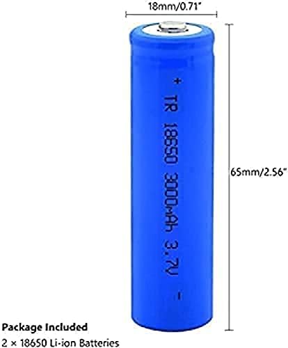 HNJY aa Литиеви батерии 3,7 На Батерия от 3000 mah Литиева Натоварване Акумулаторна Батерия Литиево-йонна елемент за фенерче-2 бр.