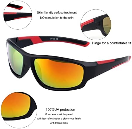 Детски Слънчеви очила KENBO за момчета и Момичета, Спортни Слънчеви очила с защита от uv, 3-10 години