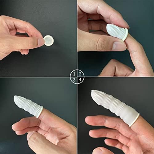 Zfyoung Опаковка от 340 еднократна употреба латексови креватчета за пръстите