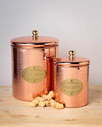 Кутийки за лакомствата Amici за домашни любимци, меден шпаньол, бронз, 38 и 140 грама, комплект от 2 размери