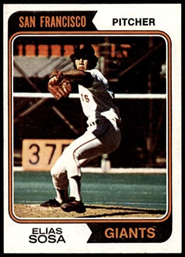 1974 Topps 54 Елиас Соса Сан Франциско Джайентс (Бейзболна картичка) EX/MT Джайънтс