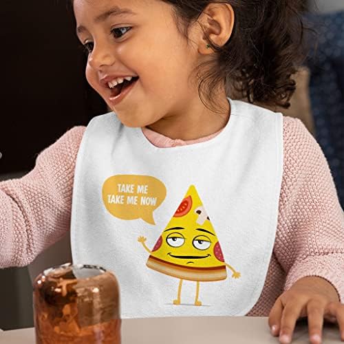 Забавни Детски Престилки за пица - Страхотен Дизайн на Детски Нагрудников за Хранене - Печатни престилки за хранене