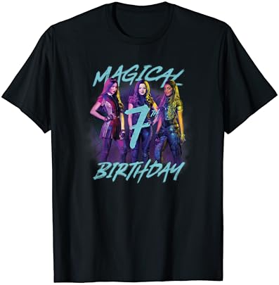 Тениска с Плакат на Групата на Дисни Descendants 3 Magical на 7-ия Рожден ден