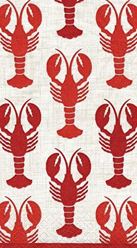 Хартиени салфетки за коктейли Caspari Lobsters - Две опаковки по 20 броя