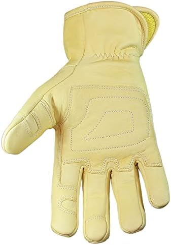 Ръкавици за мъже от естествена кожа, Youngstown Ръкавица с подплата от кевлар - Порязвания, Пробиви, Пожароустойчивост, Дугостойкость,