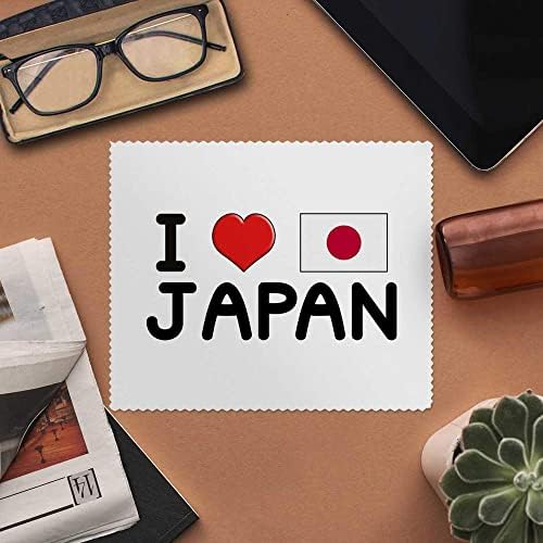 Azeeda 2 x Кърпички за почистване на лещи и очила от микрофибър I Love Japan (LC00017188)