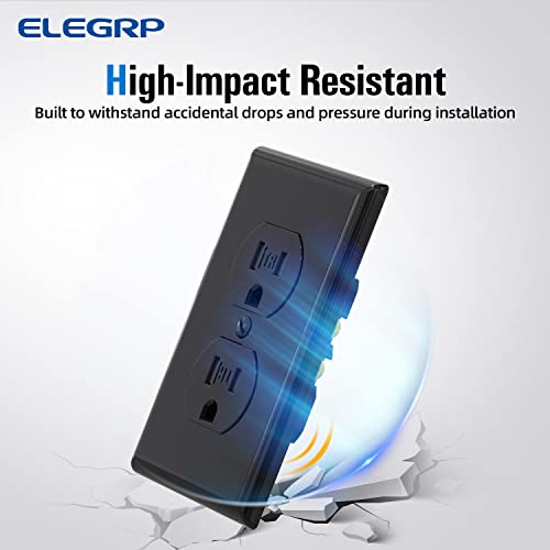 Двухшпиндельная изход ELEGRP, защитена от неоторизиран достъп, в Стандартна електрическа двухшпиндельная изход 15A 125V, 2 полюса, 3