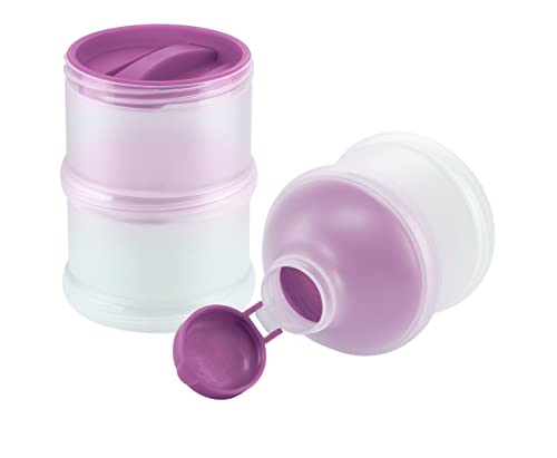 Дозатори за мляко на прах NUK 10256328 лилав цвят, не съдържа BPA (комплект от 3 броя) от NUK