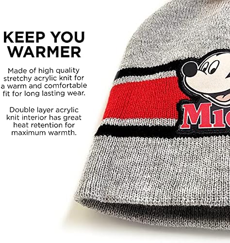 Комплект зимна шапка, шал и варежек за деца с Мики Маус за момчета 2-4 години Или Комплекти, шапки, шалове и ръкавици за деца от 4 до