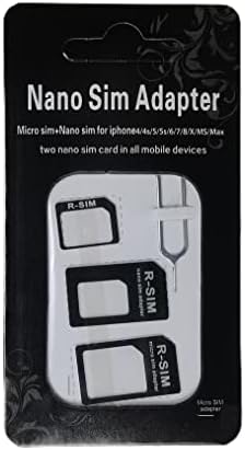 Комплект от 2 Адаптери за карти Nano SIM, Комплект преобразуватели Nano в Micro SIM /Стандартна със заключение за извличане