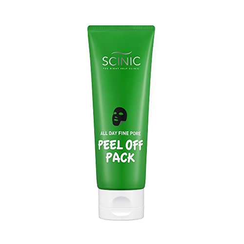 SCINIC All Day Fine Pore Peel Off Pack 3,38 течни унции | Четка За почистване на зъбите | Комплект с Глина За прочистване на