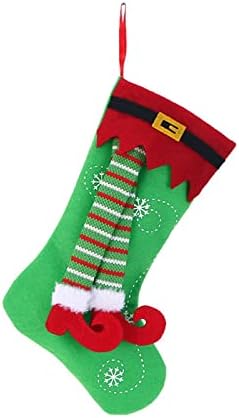 Коледни Големите Класически Коледни Стоки Коледни Чорапи За Краката Украса На Коледната Елха Чанта Шоколадови Бонбони, Украса За Партита, Коледни