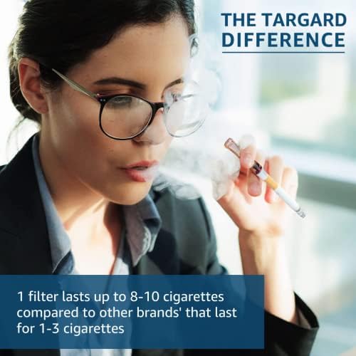 Филтри за еднократна употреба в стил TarGard Venturi | повече от 80-100 Цигари с филтър в 10 опаковки | Ефективен филтър XL, а не просто