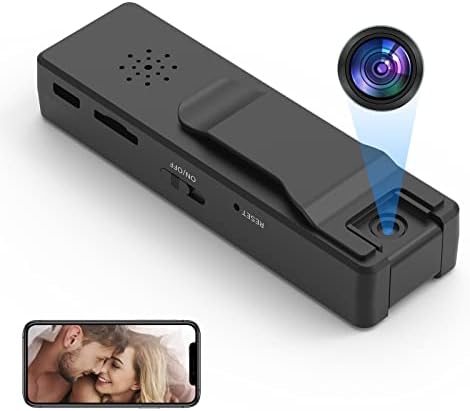 Crazytree Малка Безжична Портативна камера, WiFi, Камера за сигурност 1080P HD със завъртане на 180 ° Широкоъгълен Обектив Дистанционно