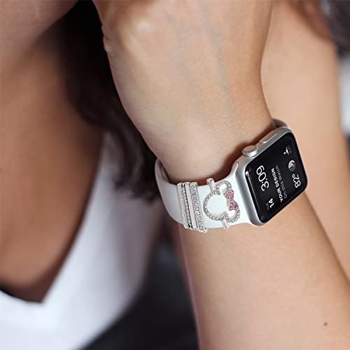 Ключодържатели за часовници Apple SmartWatch Каишка за декоративни пръстени 38 мм 40 мм 41 мм 42 мм 44 мм 45 мм и е Съвместима