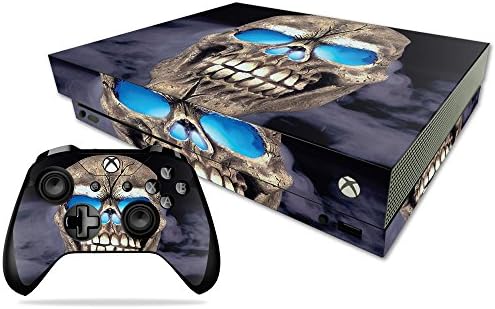 Кожата MightySkins е Съвместим с Microsoft Xbox One X - Psycho Skull | Защитно, здрава и уникална Vinyl стикер-опаковка | Лесно