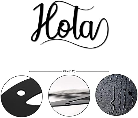 Alioyoit Метален Знак на Hello Word Art Знак Калиграфия Индивидуални Метални Стаи Къщи Знак Декоративен Iron Метален Стенен Художествен