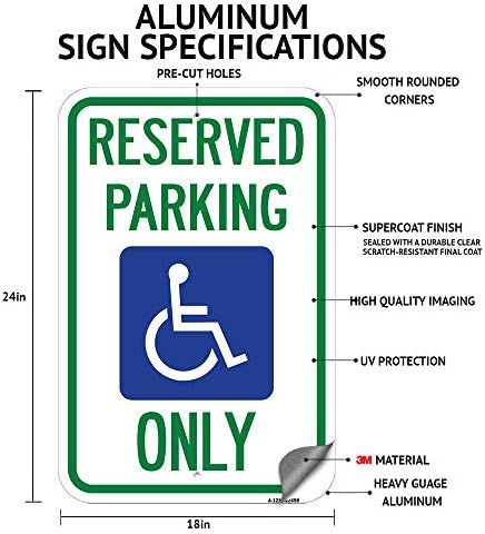 Двойна паркинг е забранено по всяко време, включително търговски автомобили | Паркинг знак от толстостенного алуминий с размери