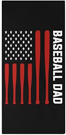 Флаг на САЩ Бейзбол Татко Кърпи За Ръце От Микрофибър Супер Впитывающее Бързосъхнеща Кърпа Гъба