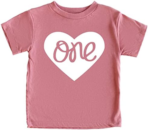 Тениска One in Heart на 1-ви рожден ден на Малките момичета, Облекло за Първи Рожден ден