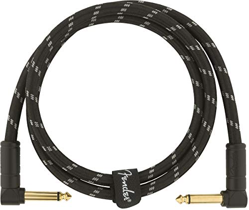 Инструмент серия кабел Fender Deluxe, Прав / Ъглов, Туид, 15 фута