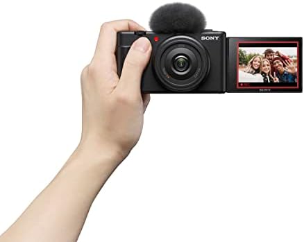 Videoblog-камера Sony ZV-1F за създателите на съдържание и влоггеров с микрофон Vlogger Shotgun ECM-G1