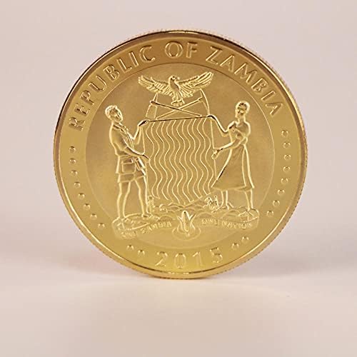 Криптовалюта Любима Монета Възпоменателна Монета Африка Замбия Diamond Слон Диво Животно Слон Са Подбрани Монета Щастливата Монета
