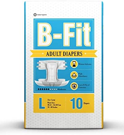 Памперси B-Fit Economy за възрастни | Пелена за предпазване от инконтиненция на урината | Максимална впитывающая способност | В 1 опаковка