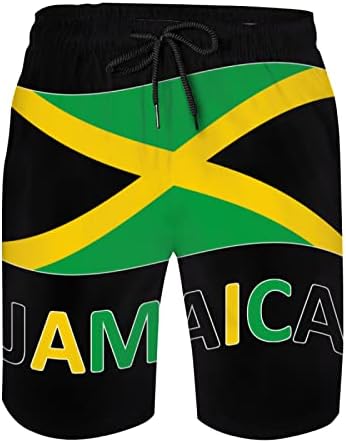 Мъжки Плажни Шорти CUTEDWARF с Ямайским Флага, Топене, Летни Плажни Шорти